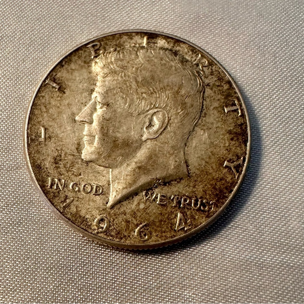 1964 Kennedy Half Dollar 90% Silver US Coin Circulated